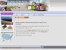 Tablet Screenshot of 1800topsoil.com